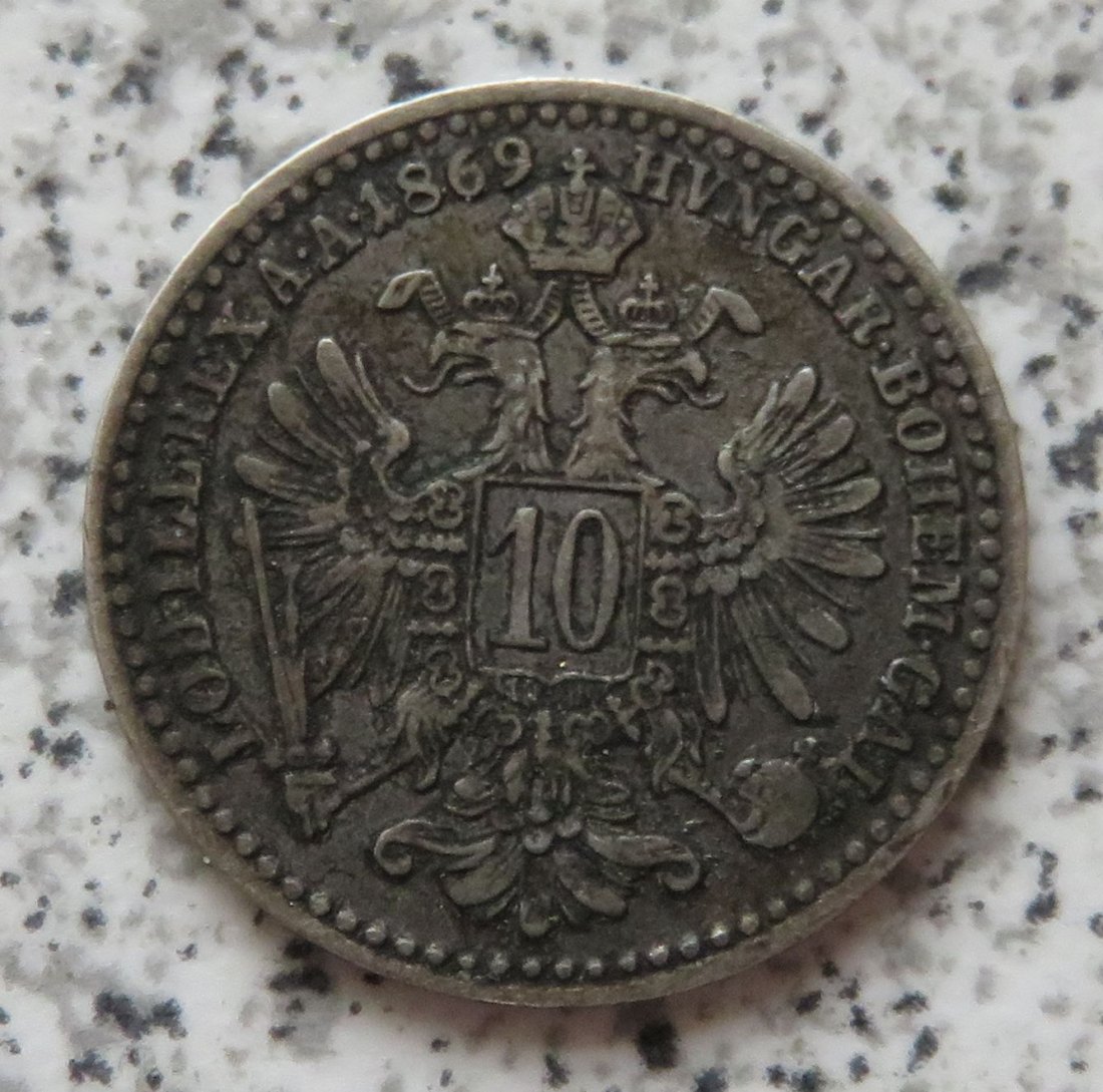  Österreich 10 kreuzer 1869   