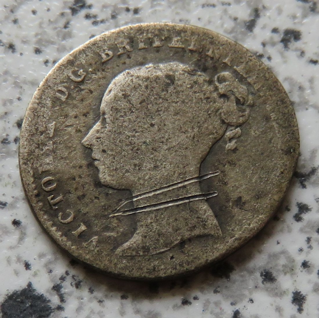  Großbritannien 4 Pence 1838, Belegstück   