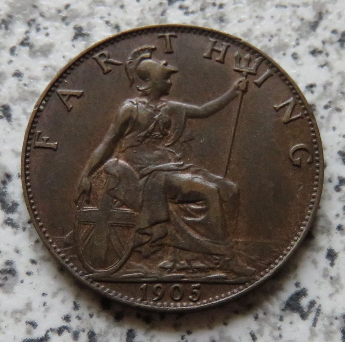 Großbritannien 1 Farthing 1905   