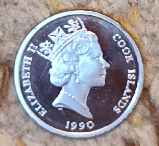  Cook Island 10 Dollars 1990, SILBER, Gefährdete Tierwelt - Tiger   