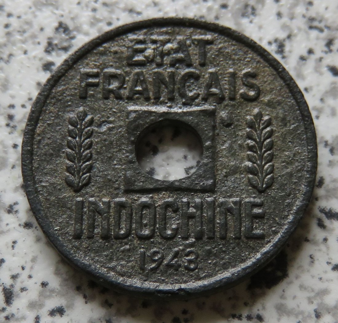  Französisch Indo-China 1/4 Cent 1943   