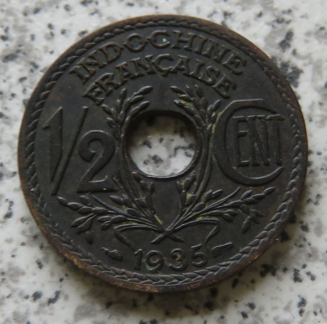  Französisch Indo-China 1/2 Cent 1935   