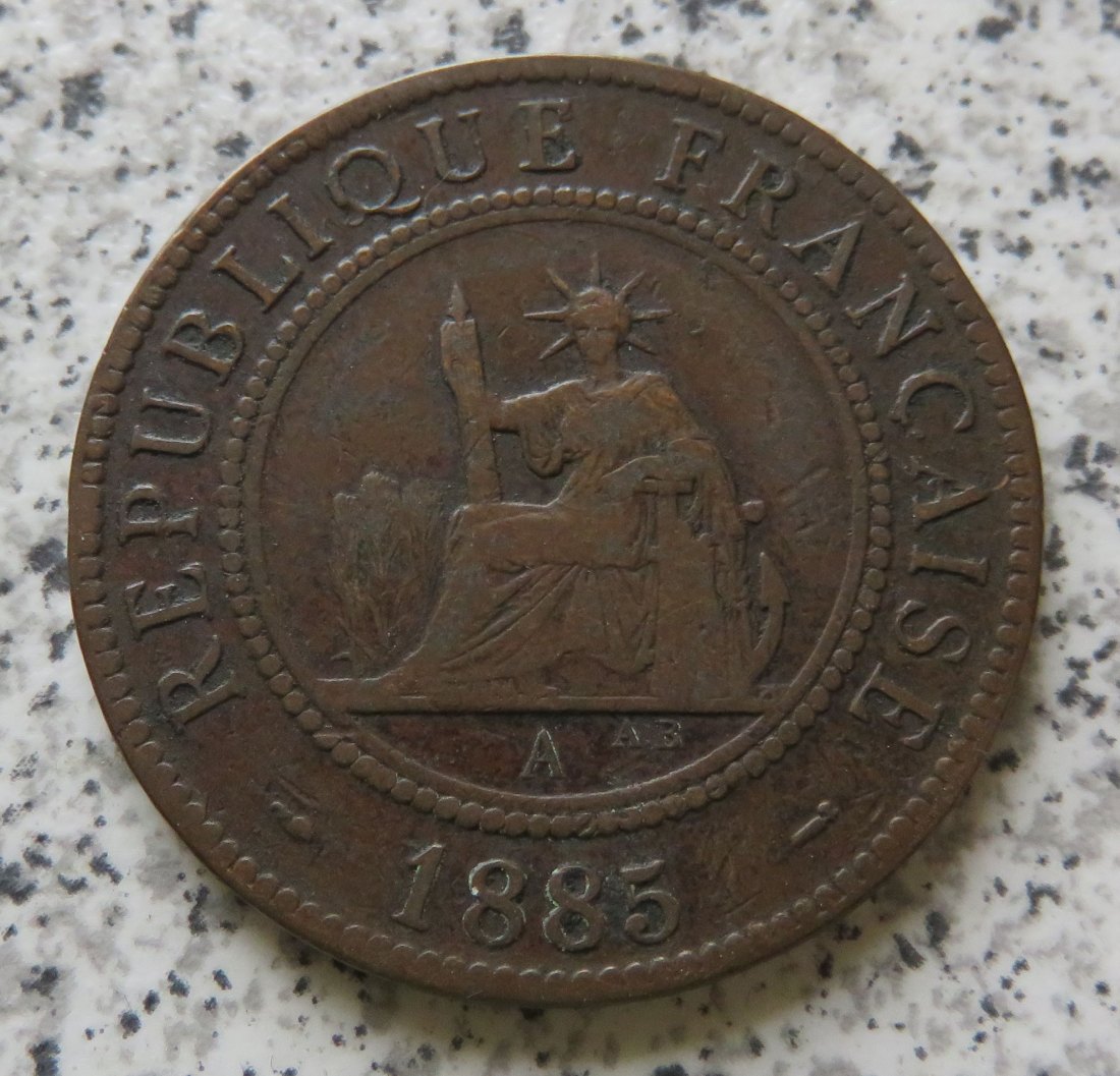  Französisch Indo-China 1 Cent 1885 A   