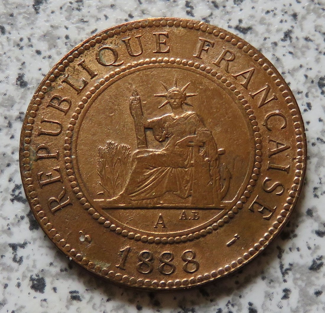  Französisch Indo-China 1 Cent 1888 A   
