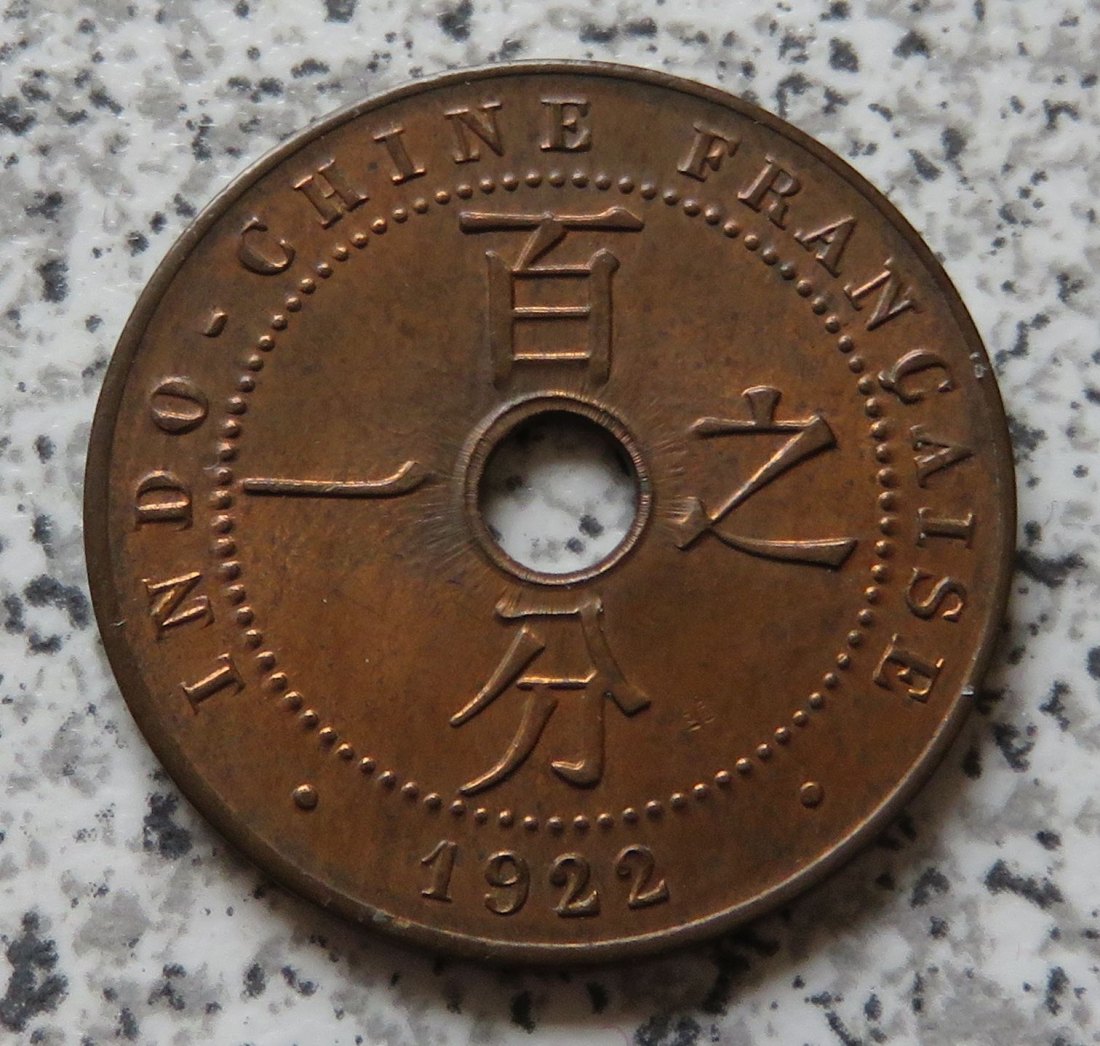  Französisch Indo-China 1 Cent 1922 A   