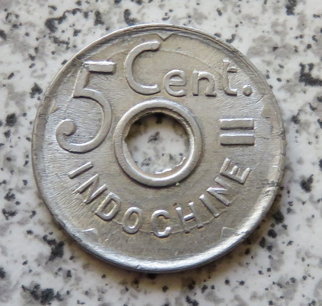  Französisch Indo-China 5 Cents 1943   