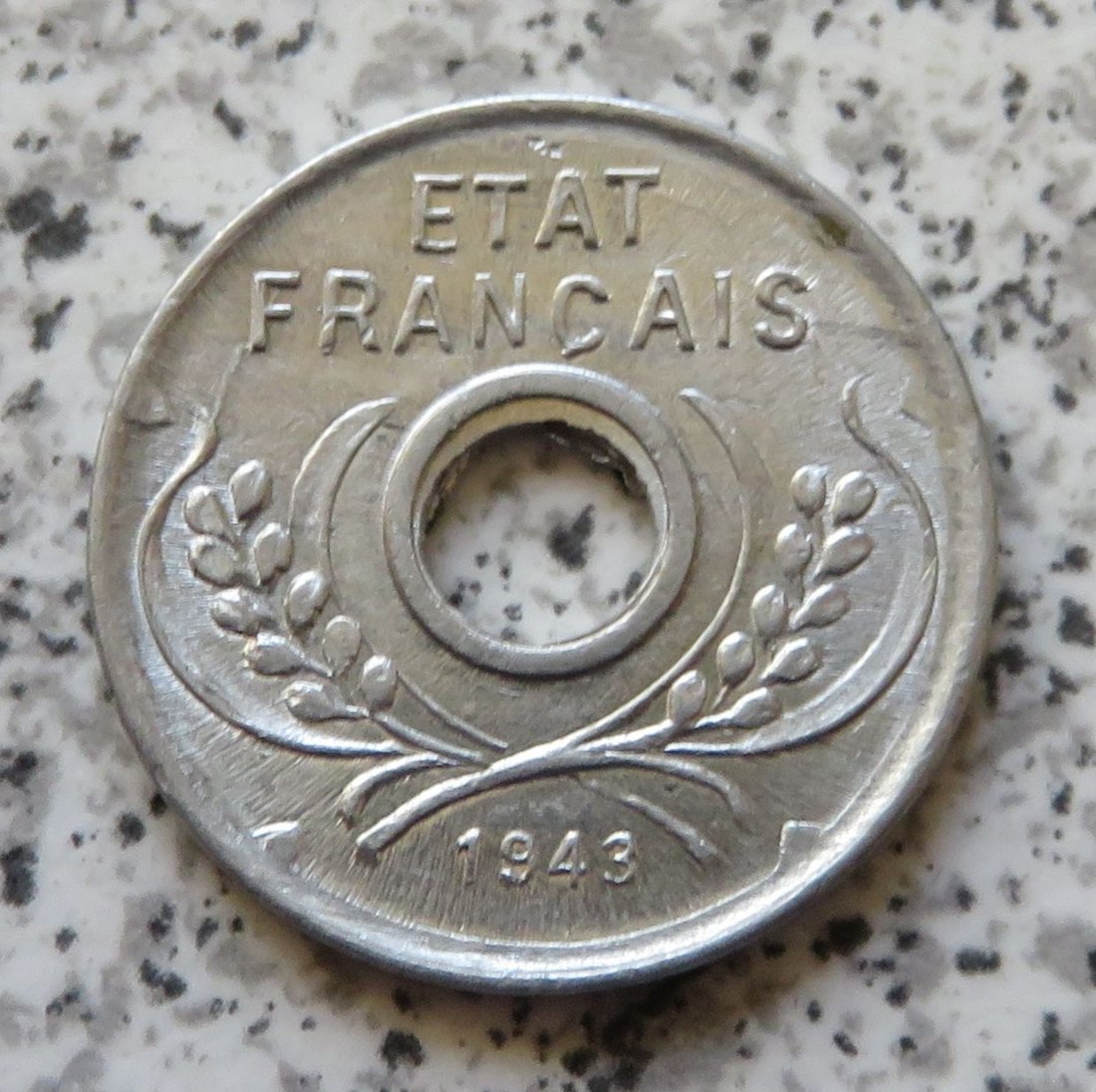  Französisch Indo-China 5 Cents 1943   