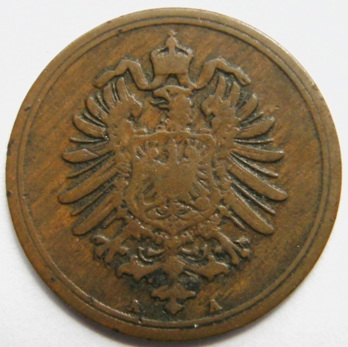  Kaiserreich, 1 Pfennig 1873 A   
