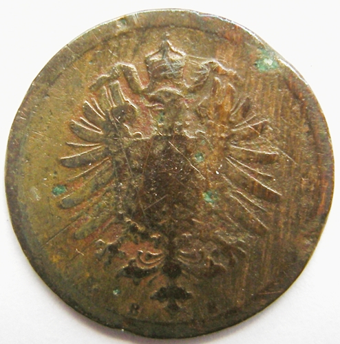  Kaiserreich, 1 Pfennig 1873 B   