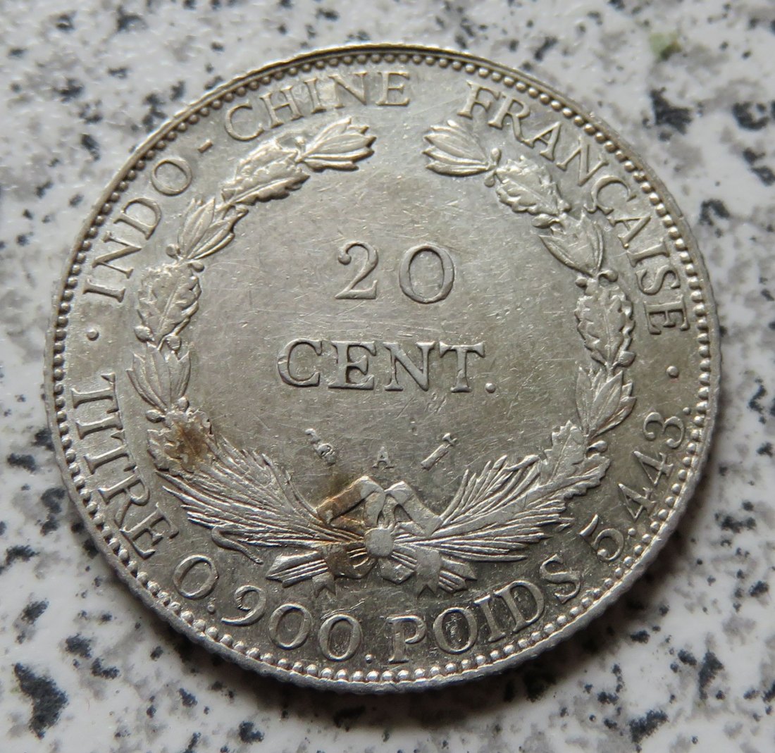  Französisch Indo-China 20 Cents 1895 A   