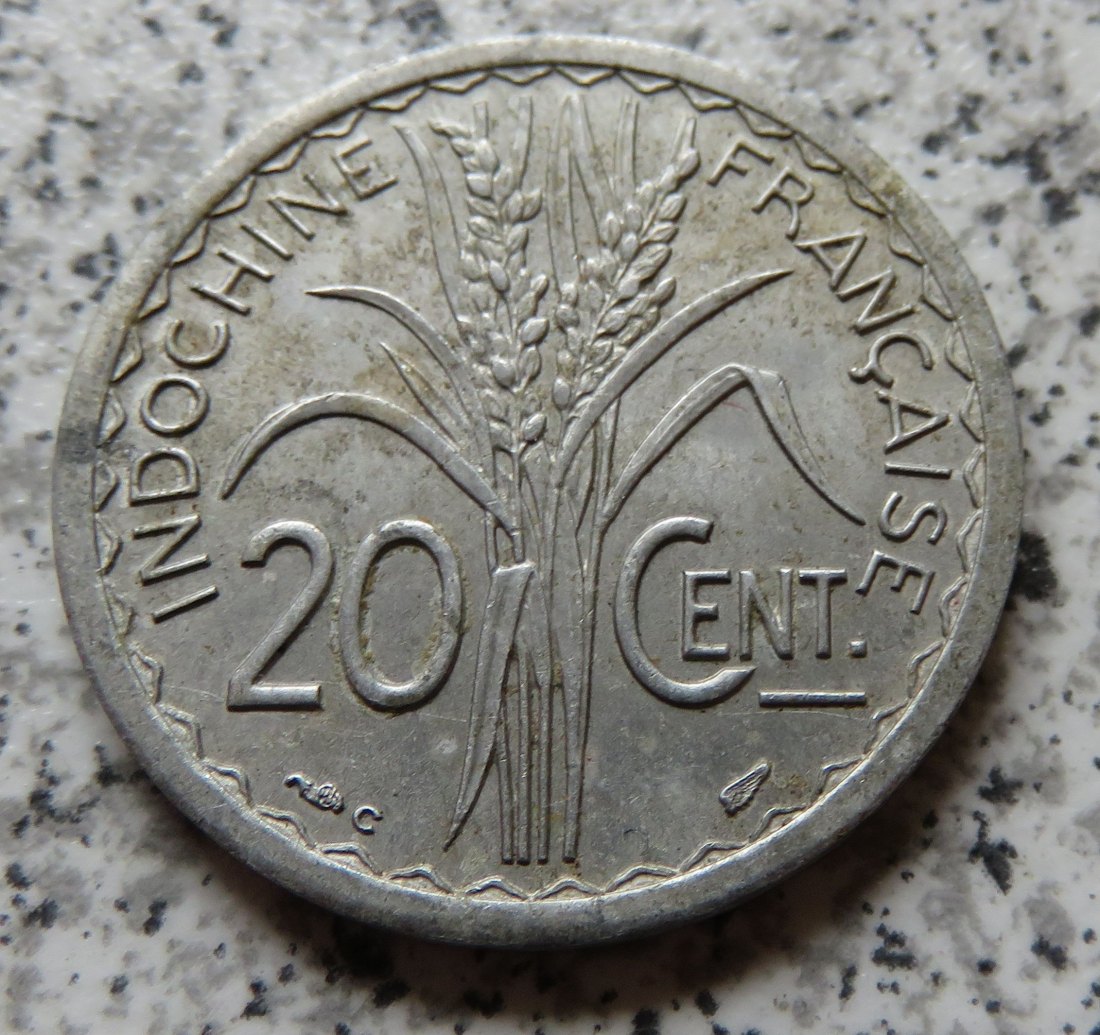  Französisch Indo-China 20 Cents 1945 C   