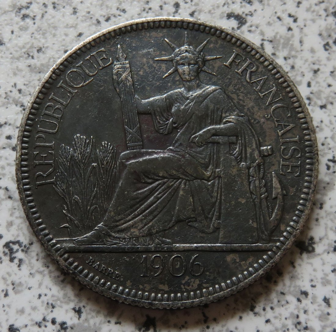  Französisch Indo-China 1 Piaster 1906   