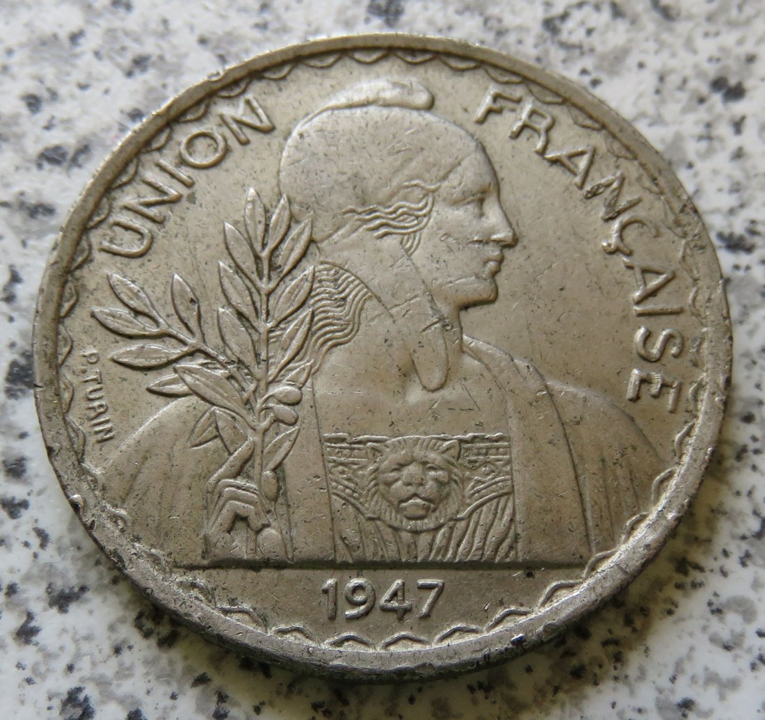  Französisch Indo-China 1 Piaster 1947   