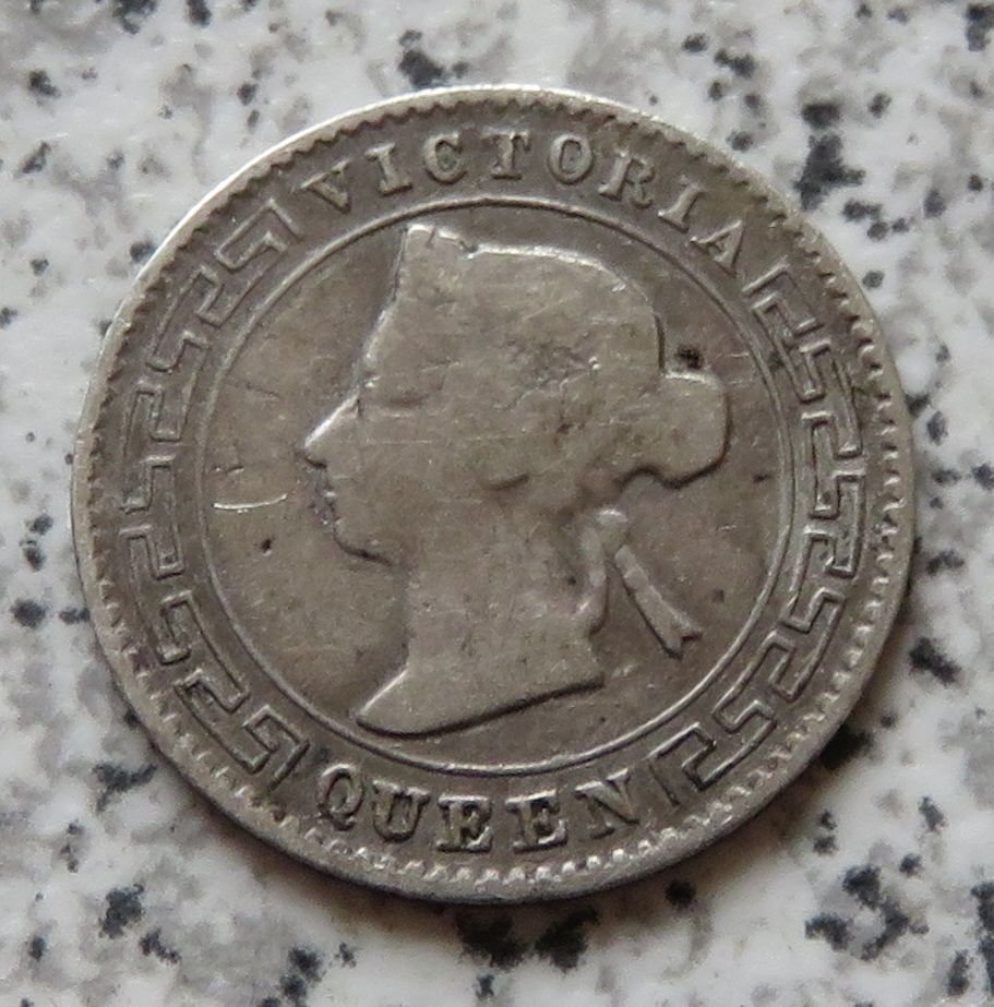  Ceylon 10 Cents 1892   