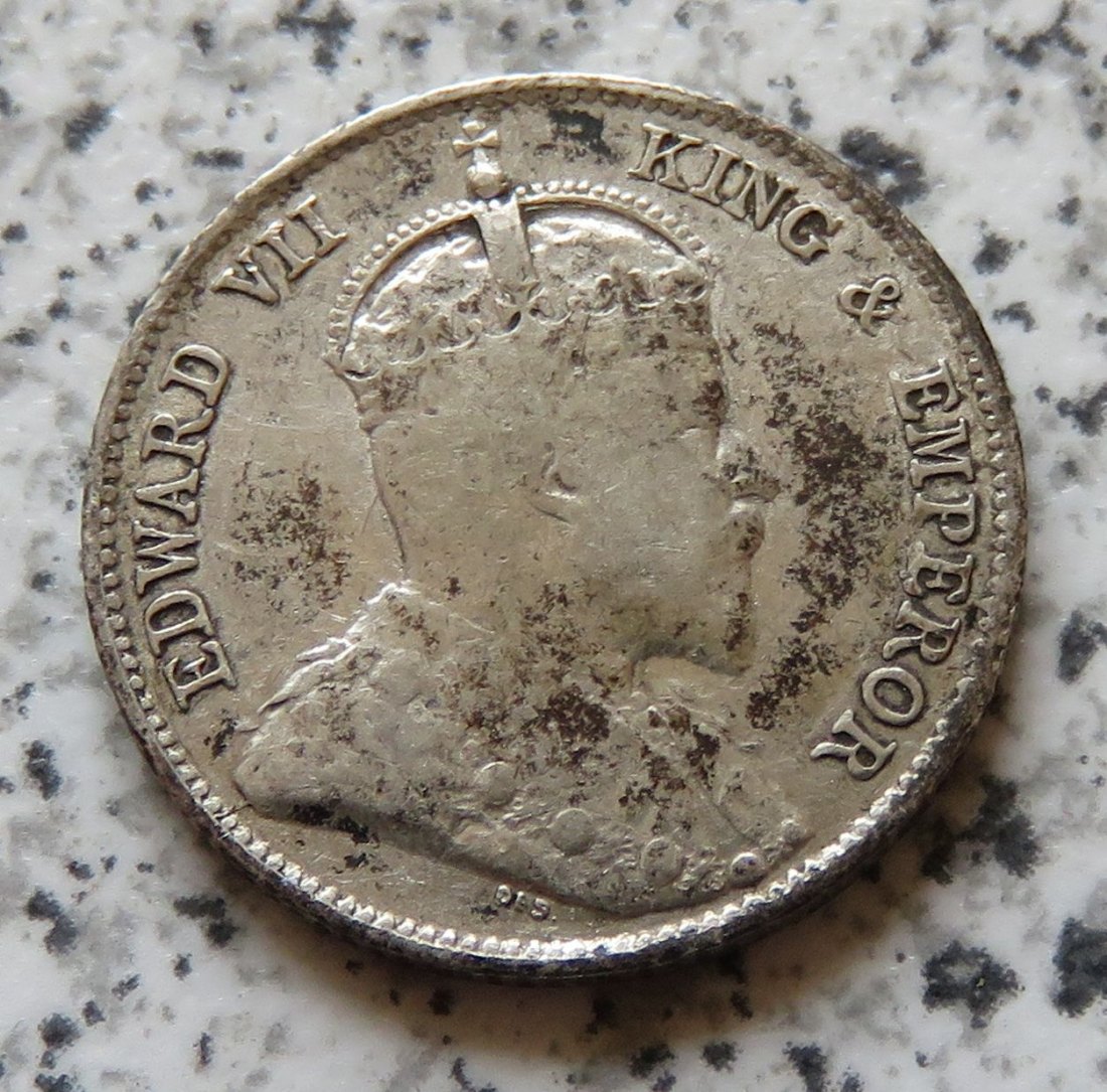  Ceylon 25 Cents 1908   