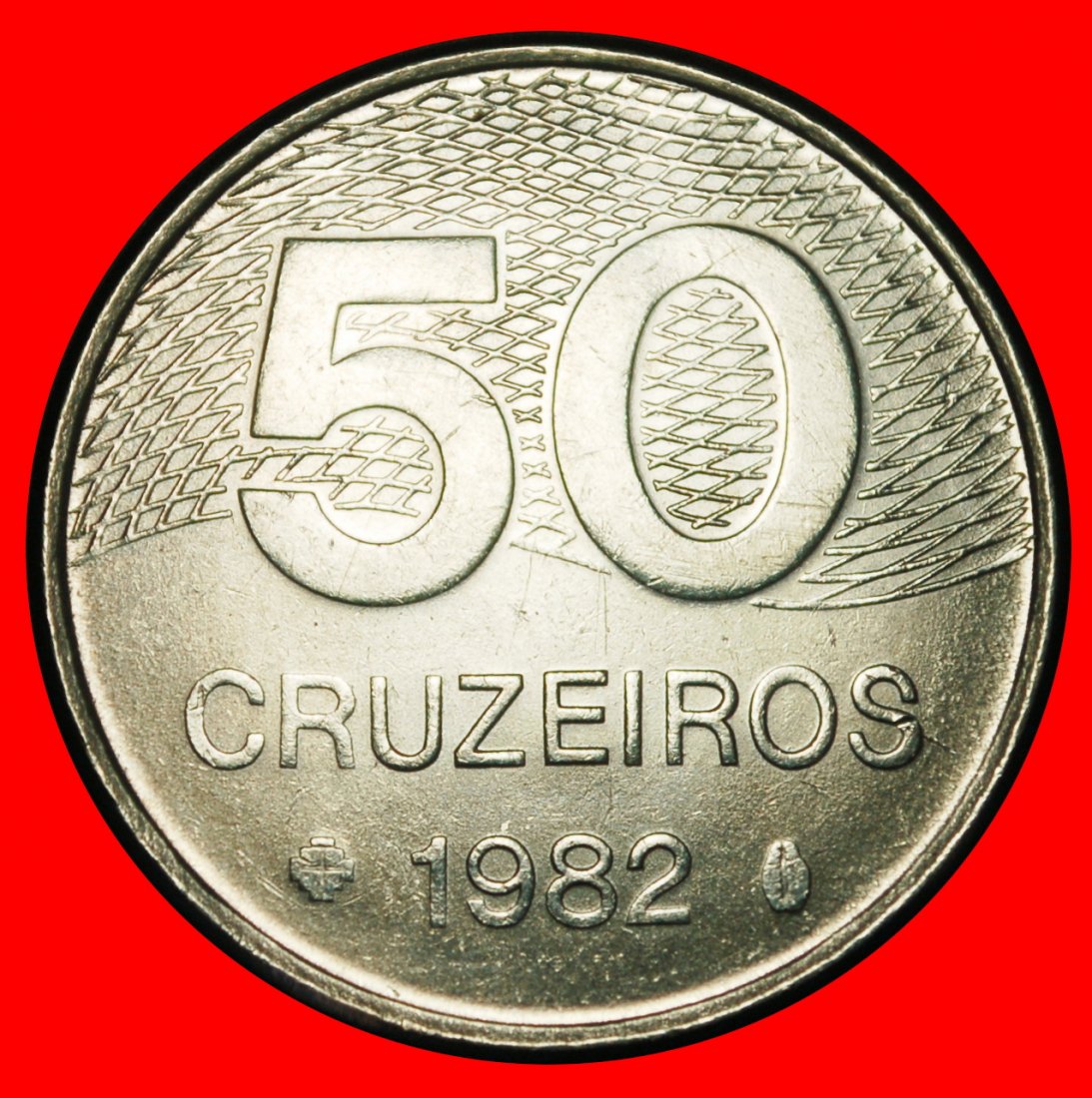 Ⰺ MAP (1981-1986): BRAZIL ★ 50 CRUZEIROS 1982! DIE I! ★LOW START ★ NO RESERVE!