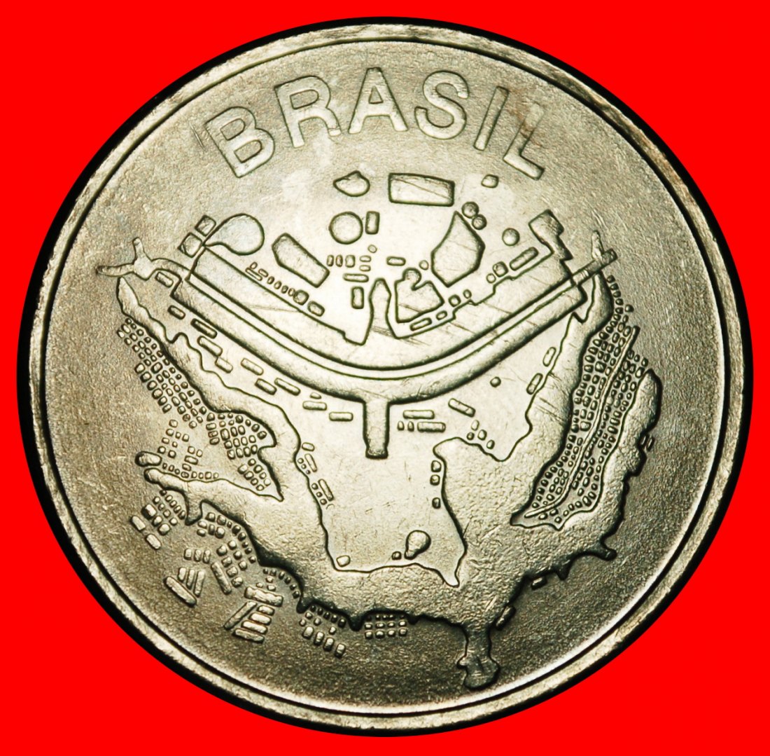  Ⰺ MAP (1981-1986): BRAZIL ★ 50 CRUZEIROS 1982! DIE I! ★LOW START ★ NO RESERVE!   