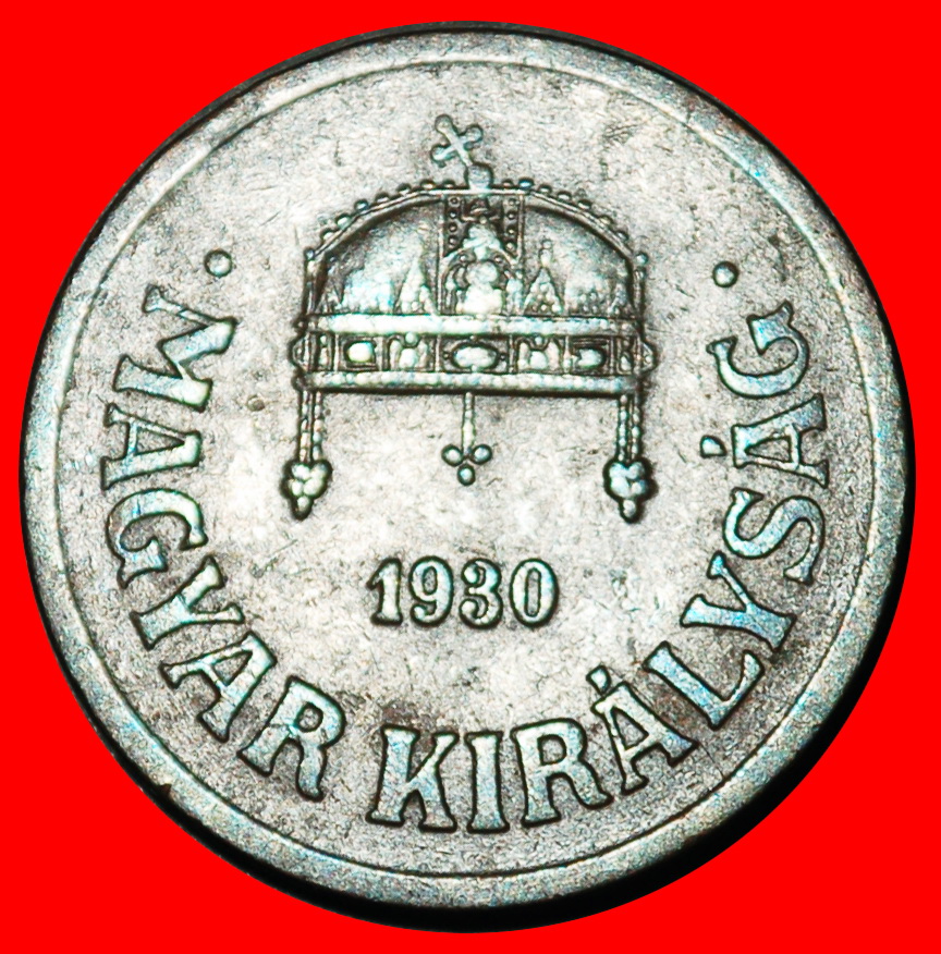  Ⰺ STEPHANSKRONE (1926-1940): UNGARN ★ 2 FILLER 1930! HORTHY (1920-1944)★OHNE VORBEHALT   