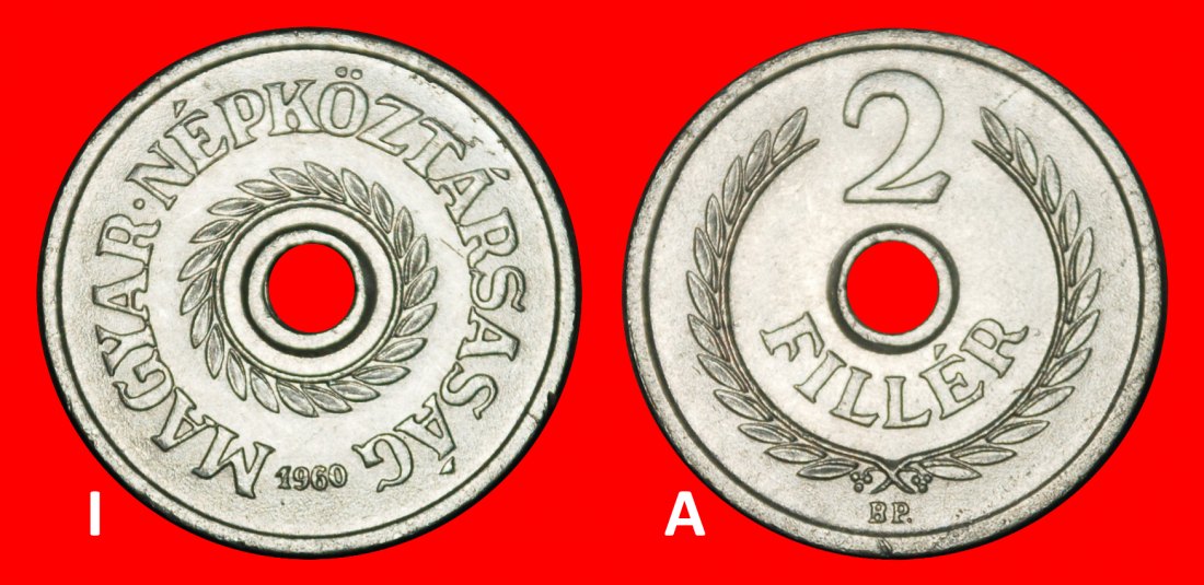 Ⰺ KOMMUNISTISCHER TYP(1950-1992): UNGARN ★ 2 FILLER 1960 STG STEMPELGLANZ! ENTDECKUNG★OHNE VORBEHALT