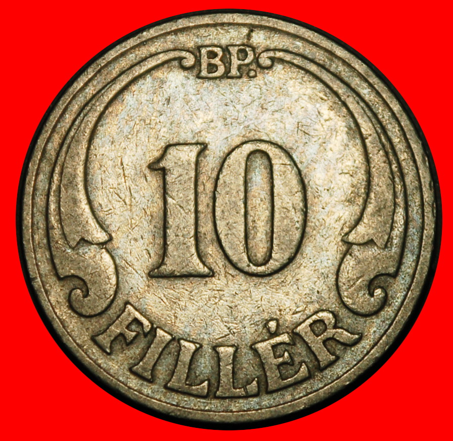 Ⰺ STEPHANSKRONE (1926-1940): UNGARN ★ 10 FILLER 1927! HORTHY (1920-1944)★OHNE VORBEHALT