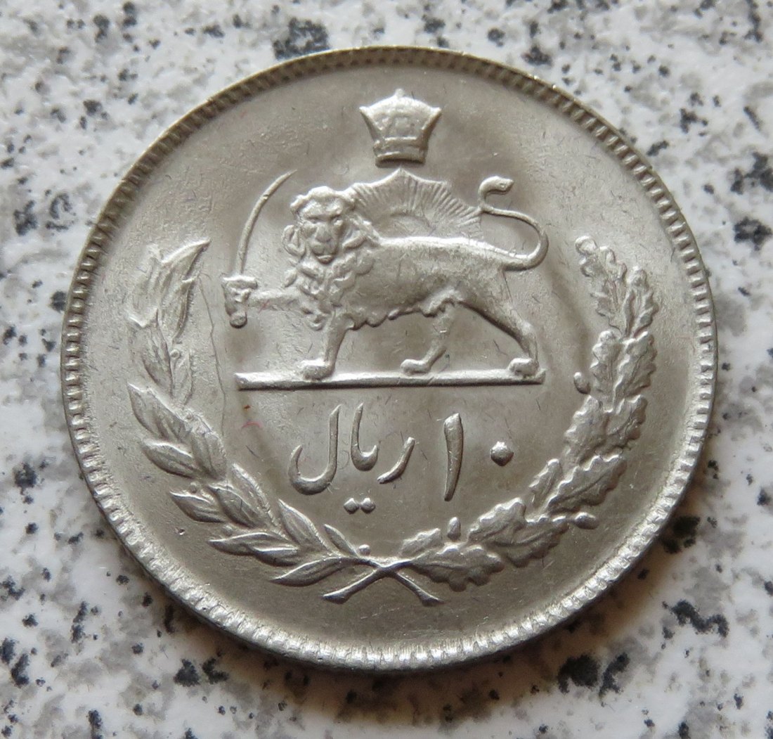  Iran 10 Rials 1974 / Iran 10 Rials SH1353   