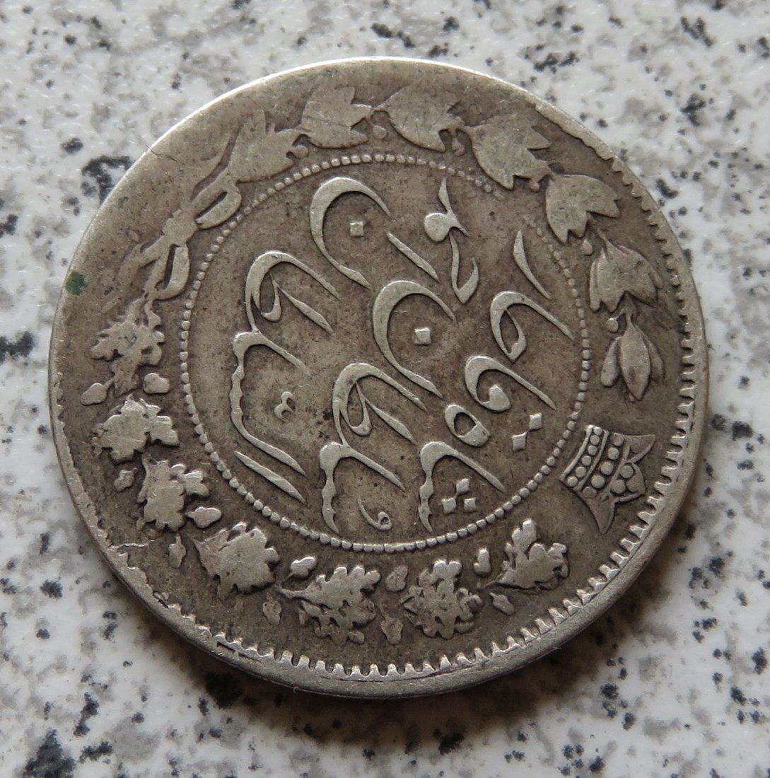  Iran 2000 Dinars (2 Kran) 1909 - 1911 (AH1327 - AH1329), ca. 100 Grad Stempeldrehung   