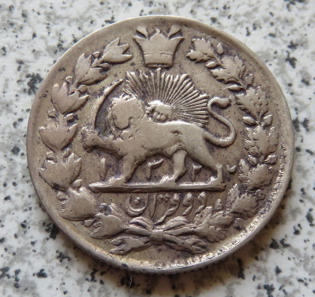  Iran 2000 Dinars (2 Kran) 1904 (AH1322)   