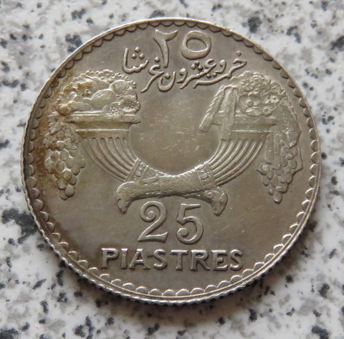  Libanon 25 Piaster 1929   