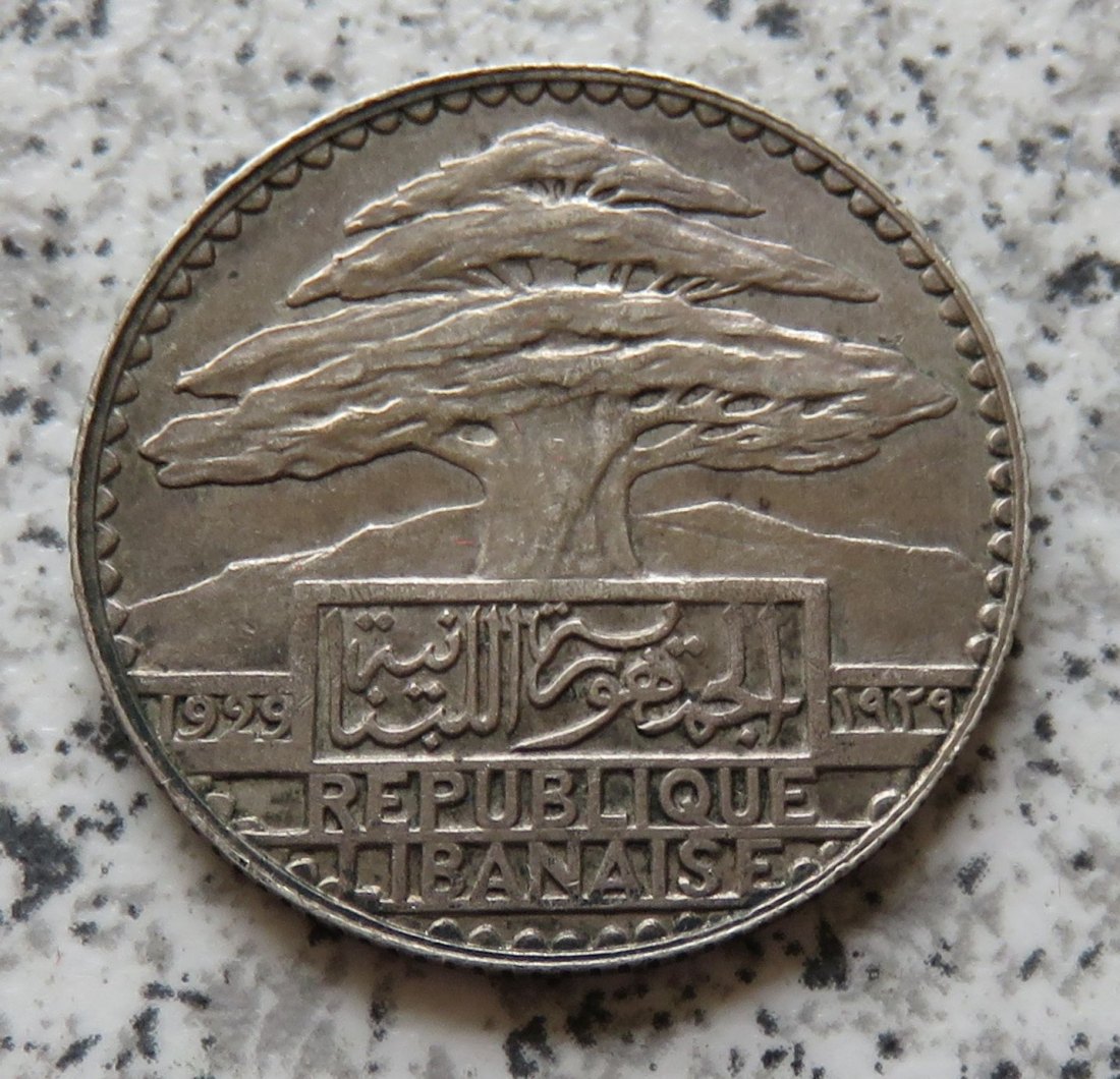  Libanon 25 Piaster 1929   