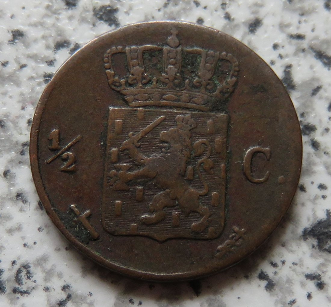  Niederlande 1/2 Cent 1854   