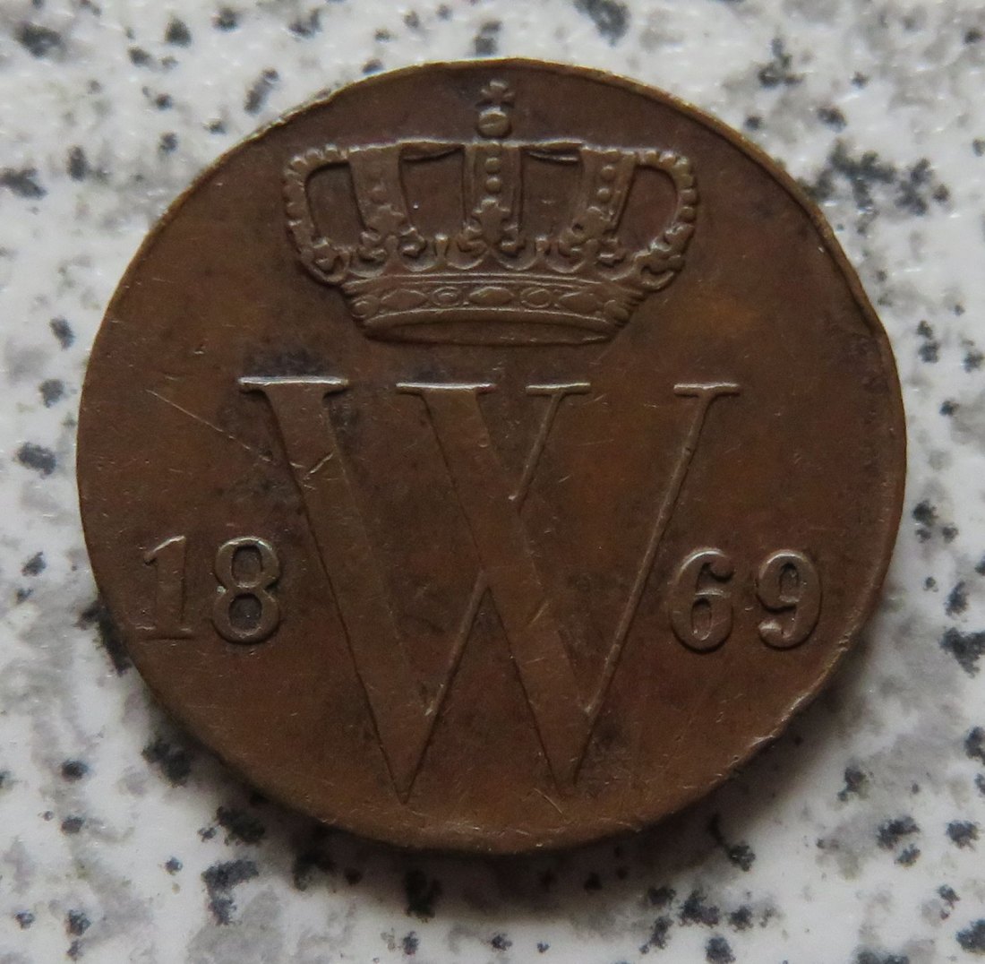  Niederlande 1/2 Cent 1869   