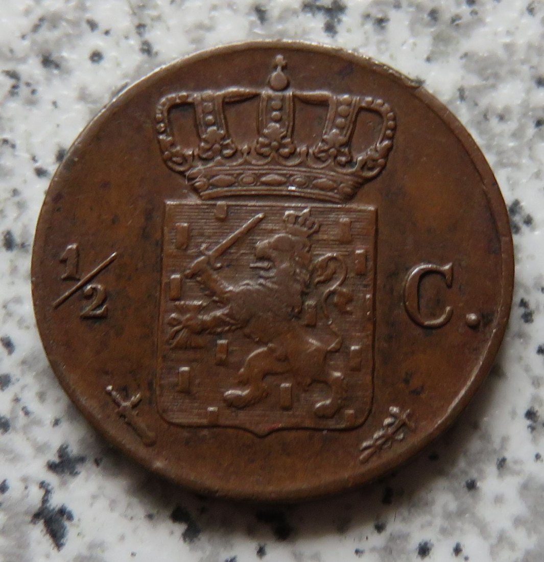  Niederlande 1/2 Cent 1869   