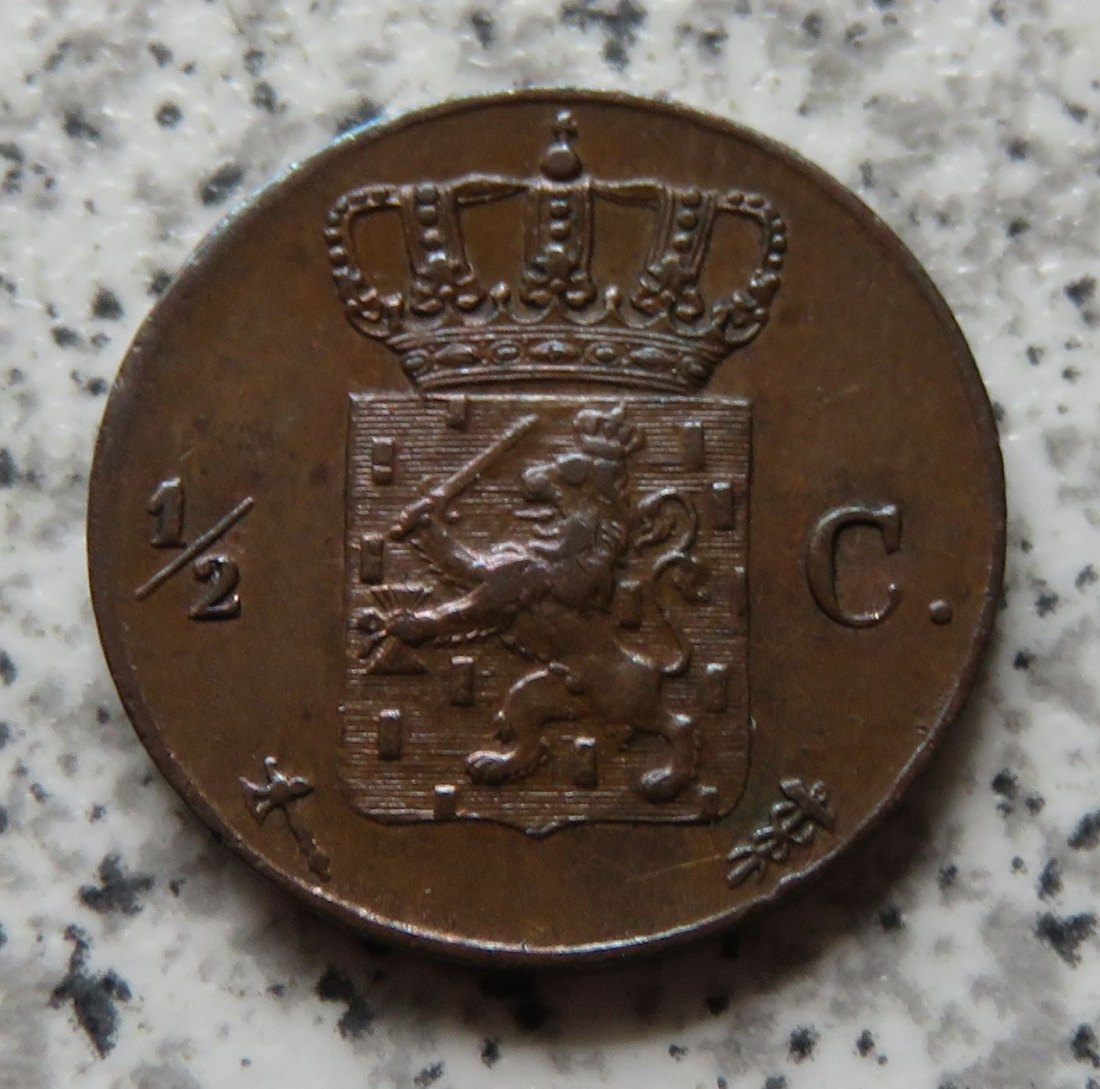  Niederlande 1/2 Cent 1875   