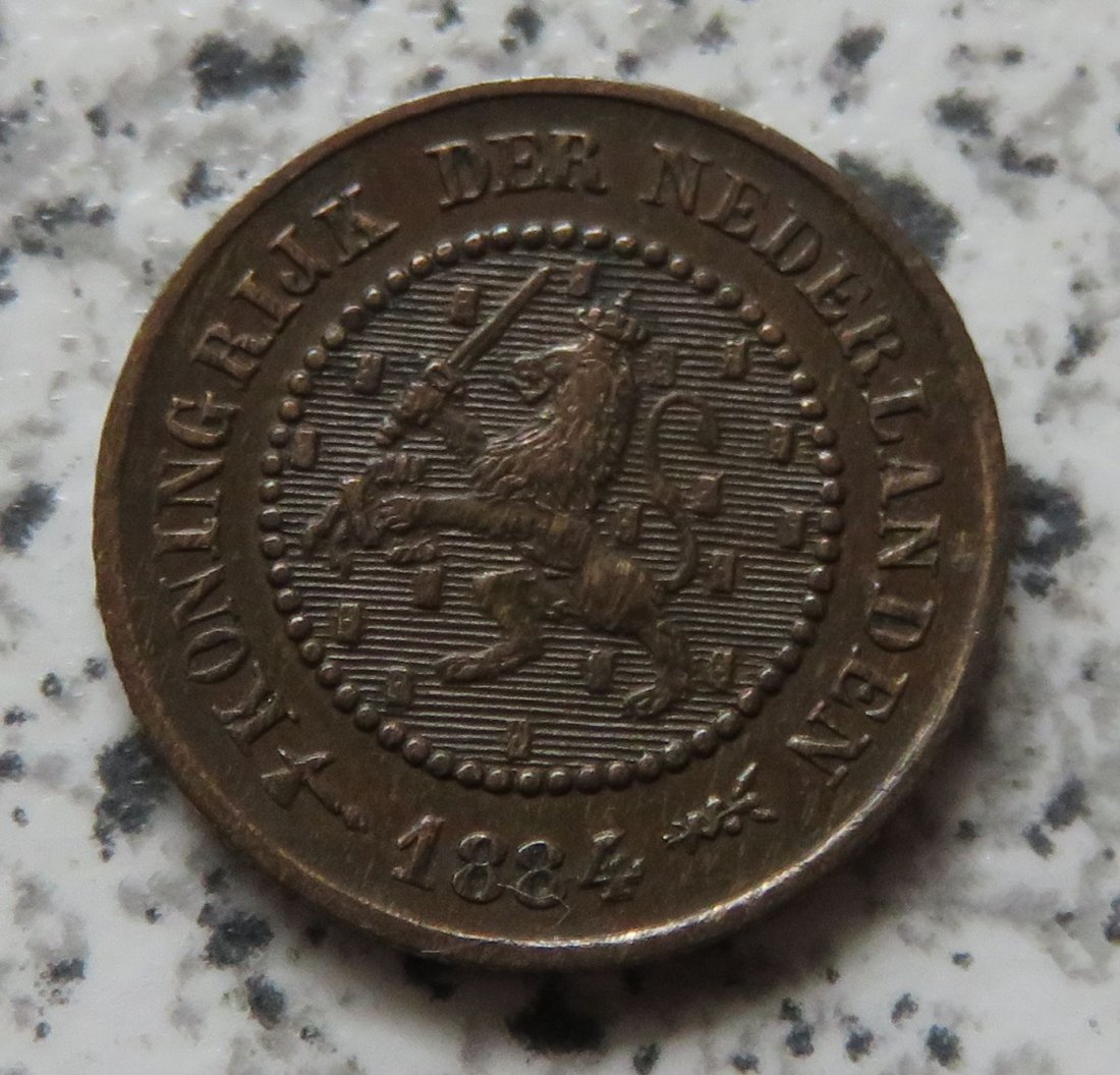  Niederlande 1/2 Cent 1884   