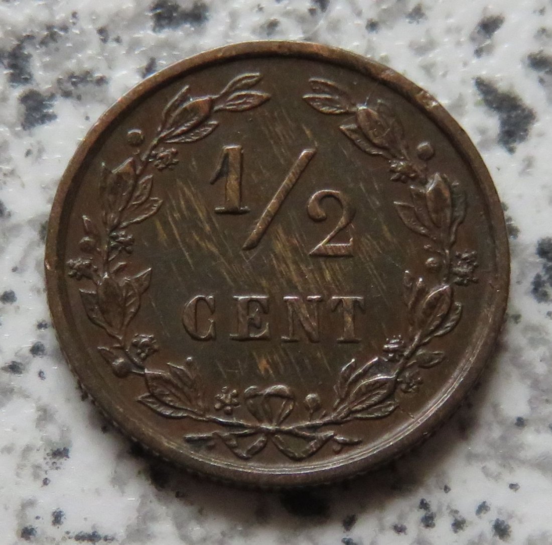  Niederlande 1/2 Cent 1884   