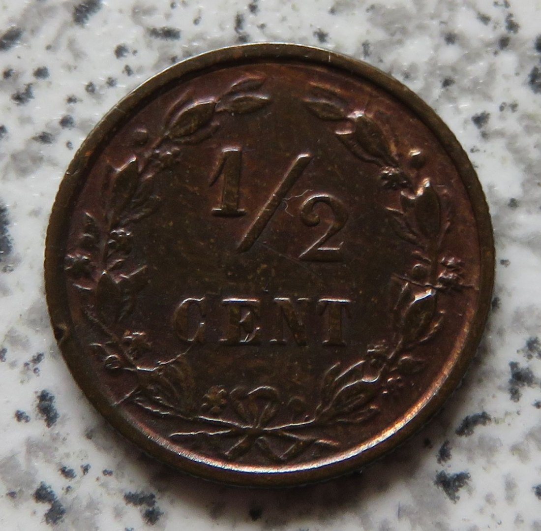  Niederlande 1/2 Cent 1885   