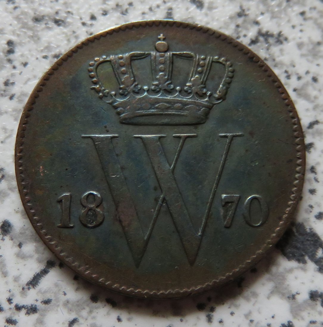  Niederlande 1 Cent 1870   