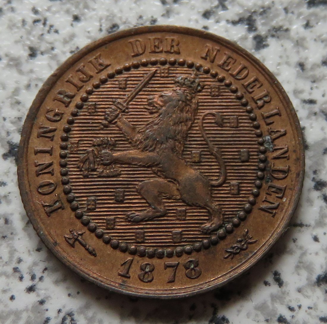  Niederlande 1 Cent 1878   