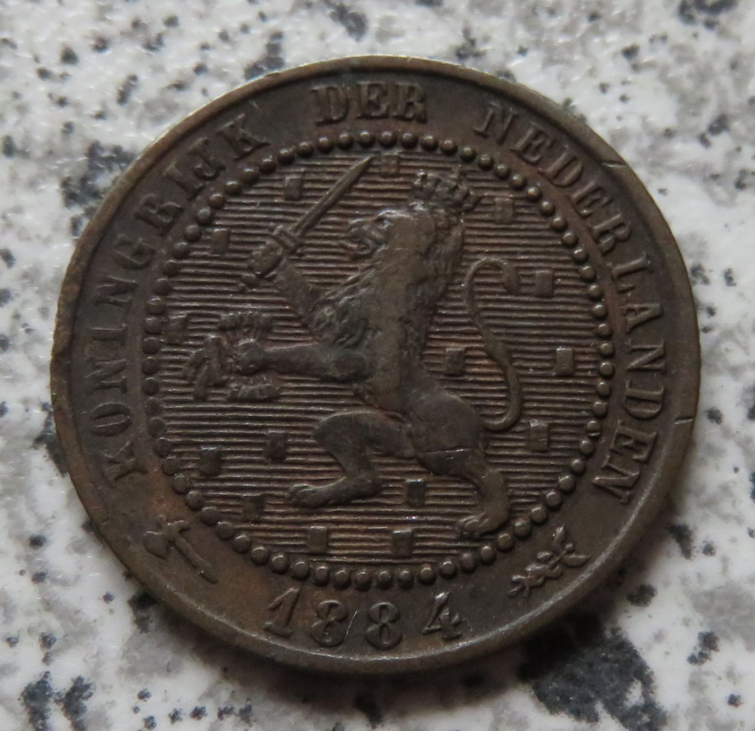  Niederlande 1 Cent 1884   