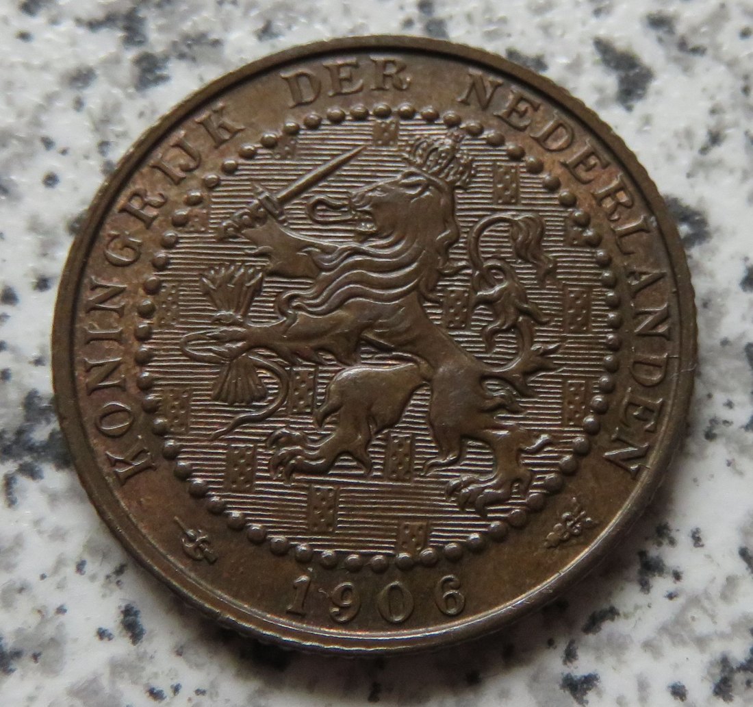  Niederlande 1 Cent 1906   