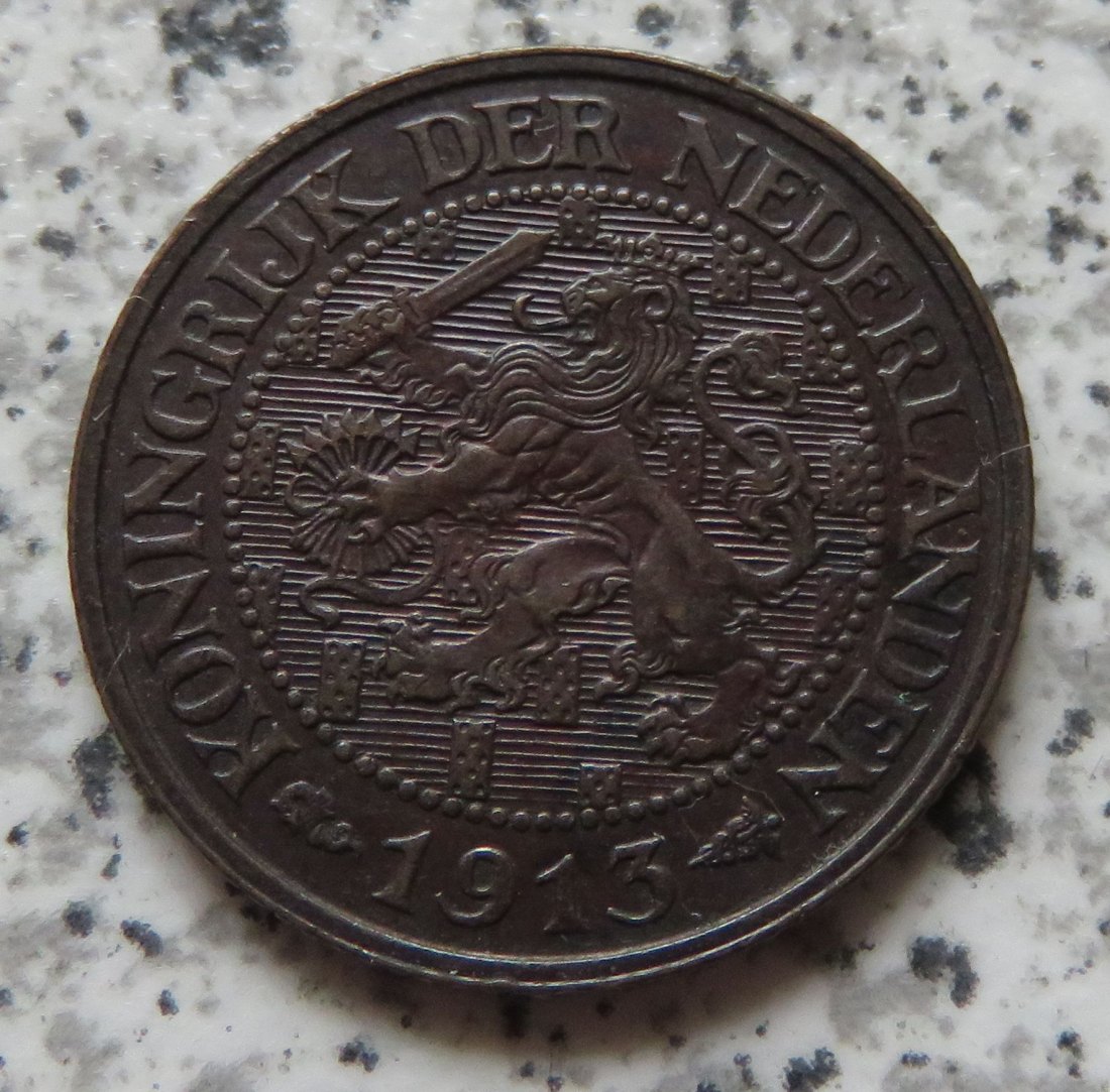  Niederlande 1 Cent 1913   