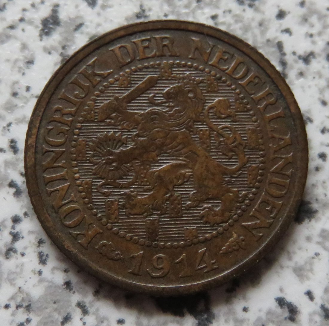  Niederlande 1 Cent 1914   