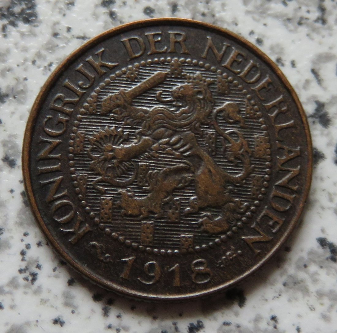  Niederlande 1 Cent 1918   
