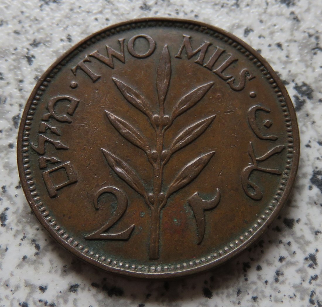 Palästina 2 Mils 1927   