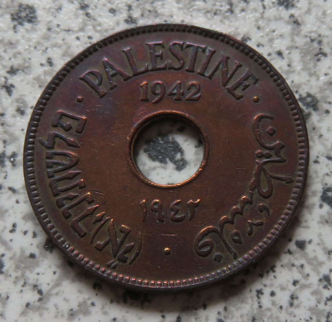  Palästina 10 Mils 1942   