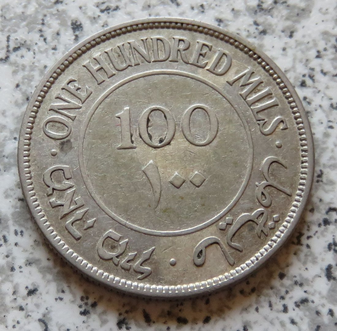  Palästina 100 Mils 1927   