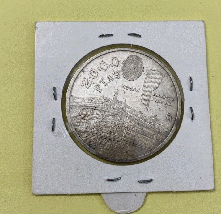  SILBER - Spanien.2000 Peseten 1994 Versammlung in Madrid Sterling 925   