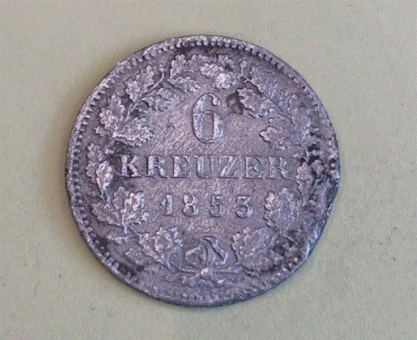  SILBER - Königreich Bayern 6 Kreuzer 1853 - Maximilian II. - Historisches Silber   