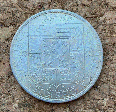  Silber Tschechoslowakei 20 Kronen 1937 Präsident Masaryk   