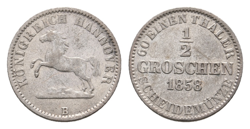  Altdeutschland; Kleinmünze 1858   